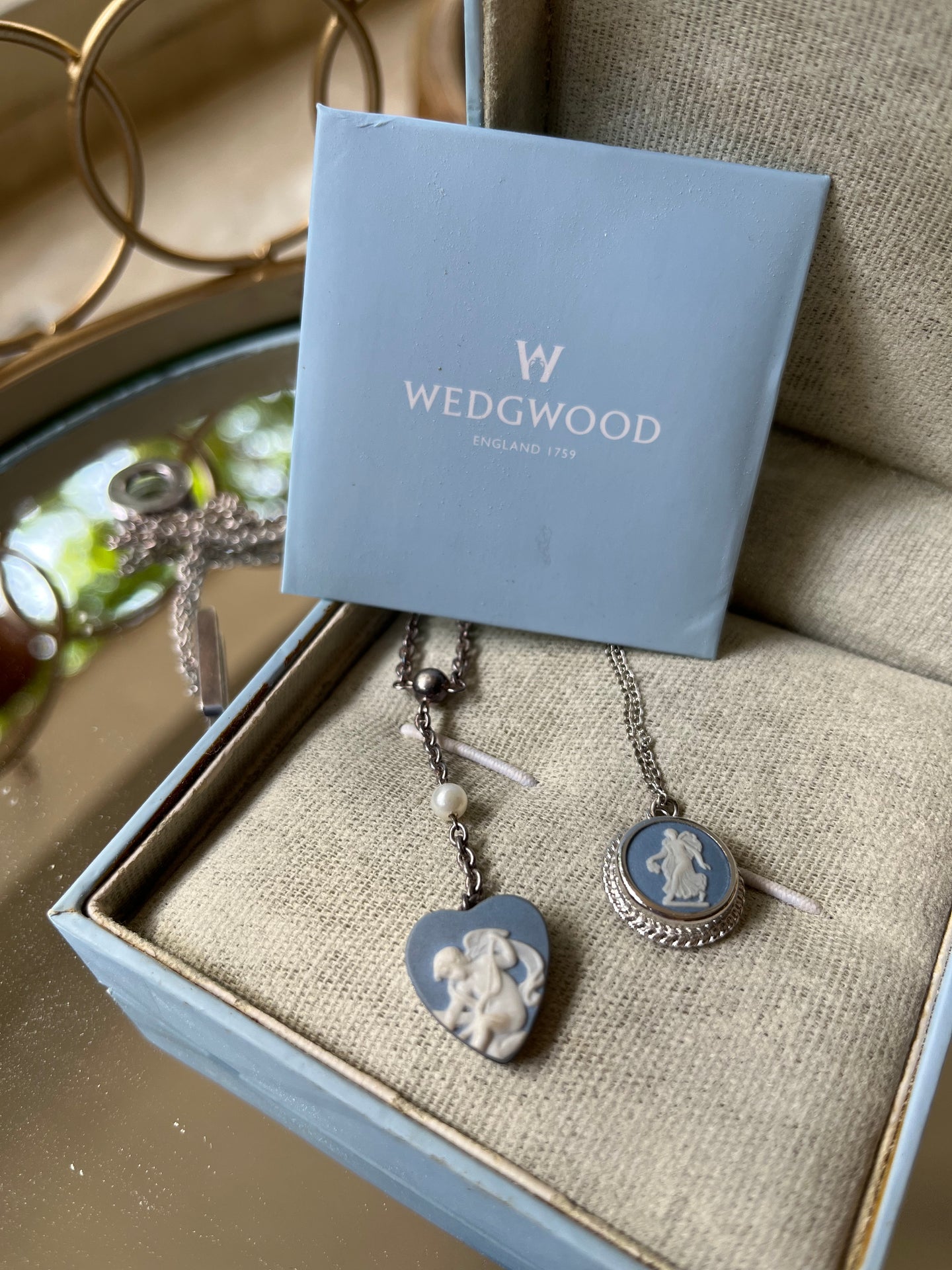 Vintage Wedgewood Layered Necklace