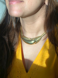 Vintage Givenchy Gold Choker Necklace