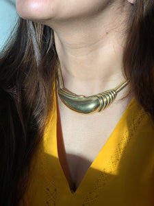 Vintage Givenchy Gold Choker Necklace