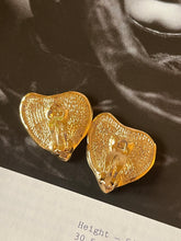 Load image into Gallery viewer, Vintage Yves Saint Laurent Heart Nugget Studs