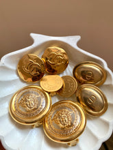 Load image into Gallery viewer, Vintage Versace Medusa Gold Studs