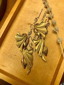 Vintage P&M Paris Angel Wings Earrings