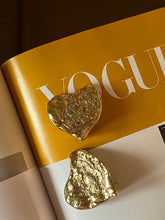 Load image into Gallery viewer, Vintage Yves Saint Laurent Heart Nugget Studs