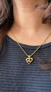 Vintage Nina Ricci NR Heart Necklace