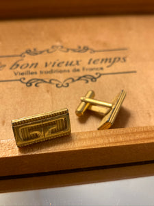 Vintage Givenchy Lined Cuff Links