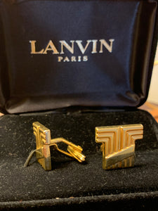 Vintage Lanvin Logo Cuff links