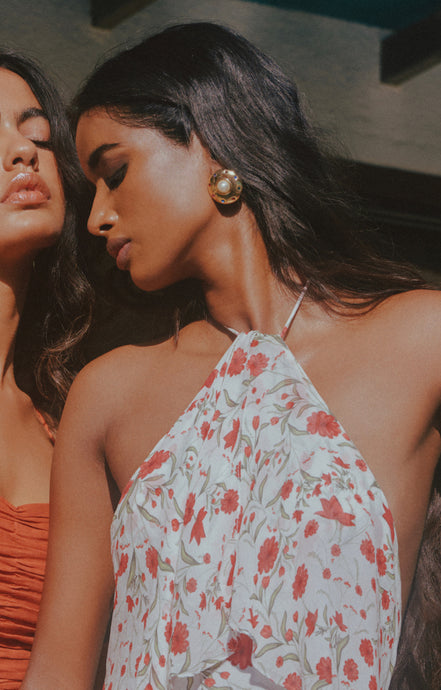 Vintage Gemstone Pearl Studs